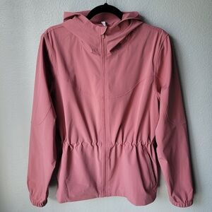 Lululemon Packable Water Repellent Jacket LW4BY3S Size 10 In Brier Rose